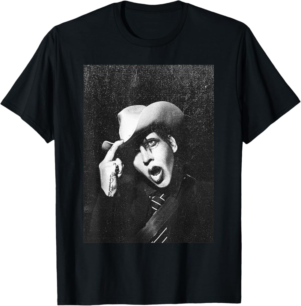 Amazon.com: Marilyn Manson – Cowboy T-Shirt : Clothing, Shoes